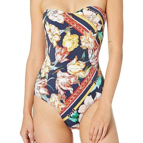 Jets Jessika Allen Australia Galleria size 8 Bandeau strapless women swimsuit - Picture 12 of 15